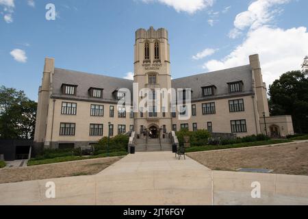 West point, NY - Etats-Unis - 26 août 2022 : vue sur le paysage du musée de l'Académie militaire avec des galeries présentant l'histoire de l'armée américaine, la guerre et la WEE Banque D'Images