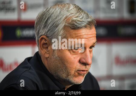 Rennes, France. 27th août 2022. Bruno GENESIO de Rennes lors du championnat français Ligue 1 du match de football entre RC Lens et le Stade Rennais (Rennes) sur 27 août 2022 au stade Bolaert-Delelis de Lens, France - photo: Matthieu Mirville/DPPI/LiveMedia crédit: Agence photo indépendante/Alamy Live News Banque D'Images