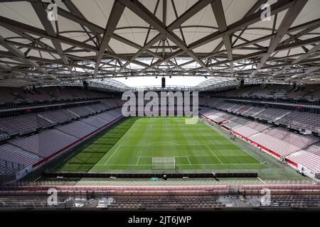 Nice, France, le 28th août 2022. Vue générale du stade avant le match Uber Eats Ligue 1 au stade Allianz Riviera, à Nice. Le crédit photo devrait se lire: Jonathan Moscrop / Sportimage Banque D'Images