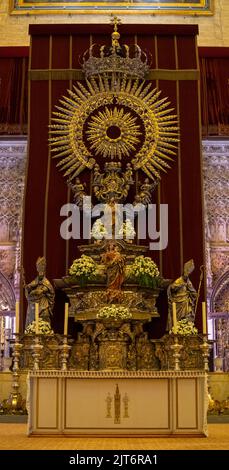 Autel d'argent Jubilé, cathédrale de Séville Banque D'Images