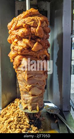 Shawarma stall dans une rue Banque D'Images