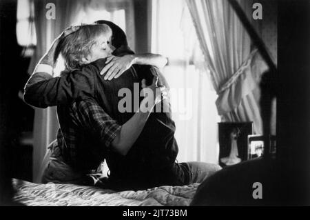 Jessica Lange, Sam Shepard, sur le tournage du film, « Country », Touchstone films, Buena Vista distribution, 1984 Banque D'Images