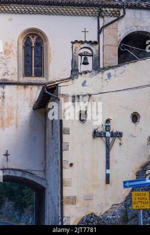 Eglise de Santa Maria Annunziata, Scanno, province de l'Aquila, région des Abruzzes, Italie Banque D'Images