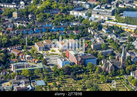 Vue aérienne, campus du Groupe Sainte-Elisabeth, établissement d'enseignement Widumer Straße, Sodingen, Herne, région de la Ruhr, Rhénanie-du-Nord-Westphalie, Allemagne, educa Banque D'Images