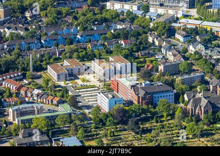 Vue aérienne, campus du Groupe Sainte-Elisabeth, établissement d'enseignement Widumer Straße, Sodingen, Herne, région de la Ruhr, Rhénanie-du-Nord-Westphalie, Allemagne, educa Banque D'Images