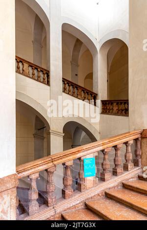 Palerme, Sicile - 6 juillet 2020 : intérieur de la chapelle palatine de Palerme en Sicile, Italie Banque D'Images