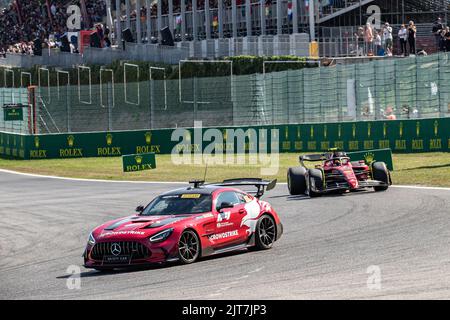 Spa, Belgique. 28th août 2022. Championnat du monde F1. Grand Prix de Belgique. Safety car.- photo copyright: Cristiano BARNI/ATP images crédit: SPP Sport Press photo. /Alamy Live News Banque D'Images