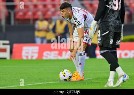 Sao Paulo, Brésil. 28th août 2022. SÃO PAULO, SP - 28.08.2022: SÃO PAULO FC X FORTALEZA - Ferraresi do São Paulo FC pendant São Paulo FC x Fortaleza valide pour la partie 24th du Championnat brésilien 2022 et tenu au stade Morumbi à São Paulo, SP. (Photo: Maurício Rummens/Fotoarena) crédit: Foto Arena LTDA/Alay Live News Banque D'Images