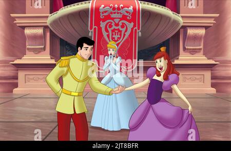 CHARMING, CENDRILLON, ANASTASIA, CENDRILLON 3 : UN TOURNANT DANS LE TEMPS, 2007 Banque D'Images