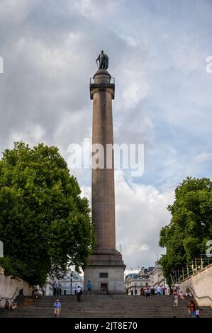 Londres, Royaume-Uni - JAugust 24, 2022: Duke of York Column dans la ville de Londres, Angleterre, Grande-Bretagne Banque D'Images