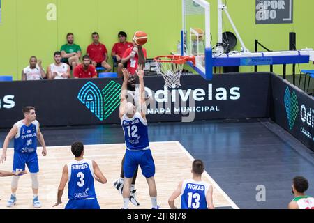 Odivelas, Portugal. 28th août 2022. 28 août 2022. Odivelas, Portugal. Portugal et Sacramento Kings Centre Neemias Queta (88) en action pendant le match de la FIBA Europe Cup (Groupe F), Portugal vs Chypre crédit: Alexandre de Sousa/Alay Live News Banque D'Images