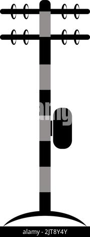 illustration vectorielle de la conception du logo de pôle électrique Illustration de Vecteur