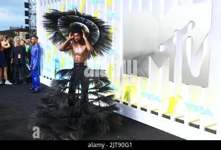 New Jersey, États-Unis. 28th août 2022. Lil NAS X assiste aux MTV Video Music Awards au Prudential Centre du New Jersey sur 28 août 2022. Photo de Charles Guerin/ABACAPRESS.COM crédit: Abaca Press/Alay Live News Banque D'Images