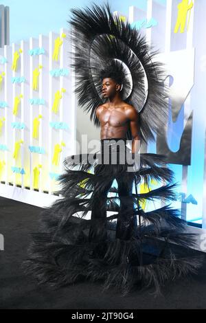 New Jersey, États-Unis. 28th août 2022. Lil NAS X assiste aux MTV Video Music Awards au Prudential Centre du New Jersey sur 28 août 2022. Photo de Charles Guerin/ABACAPRESS.COM crédit: Abaca Press/Alay Live News Banque D'Images