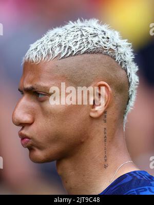 Nottingham, Royaume-Uni. 28th août 2022. Richarlison de Tottenham pendant le match de la Premier League au City Ground, Nottingham. Le crédit photo devrait se lire: David Klein / Sportimage crédit: Sportimage / Alay Live News Banque D'Images