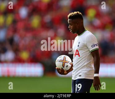 Nottingham, Royaume-Uni. 28th août 2022. Ryan Sessegnon de Tottenham lors du match de la Premier League au City Ground, Nottingham. Le crédit photo devrait se lire: David Klein / Sportimage crédit: Sportimage / Alay Live News Banque D'Images