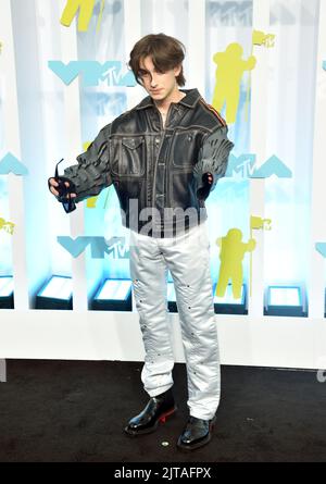 Newark, New Jersey, États-Unis. 28th août 2022. Johnny Orlando aux VMA de 2022 MTV au Prudential Centre sur 28 août 2022 à Newark, New Jersey. Crédit : John Palmer/Media Punch/Alamy Live News Banque D'Images