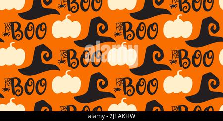 Motif vectoriel texturé sans couture pour Halloween Illustration de Vecteur