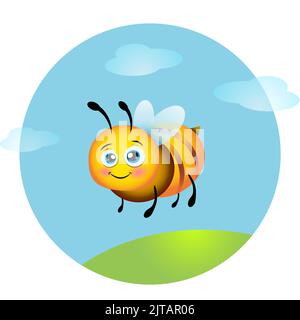 Adorable personnage de dessin animé. Illustration de Vecteur