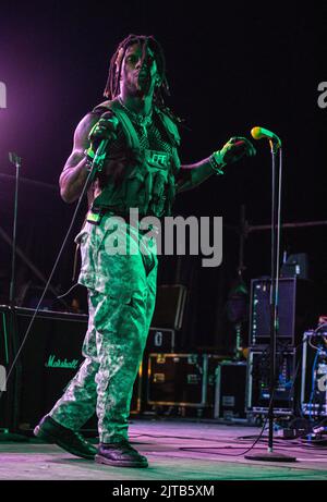 HO99O9 jouer au Leeds Festival le dimanche 28th août 2022, en haut de la scène Festival Republic qui est présenté par les hôtels et resorts IHG crédit: Tracy Daniel/Alay Live News Banque D'Images