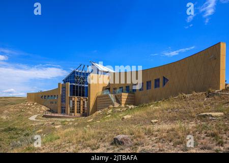 Parc historique Blackfoot Crossing, Alberta Banque D'Images
