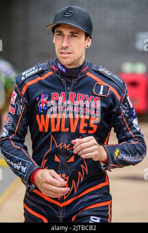 Sam Masters - Parry's International Wolves lors du match SGB Premiership entre Belle vue Aces et Wolverhampton Wolves au National Speedway Stadium, Manchester, le lundi 29th août 2022. (Credit: Ian Charles | MI News) Credit: MI News & Sport /Alay Live News Banque D'Images