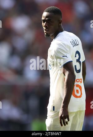 Nice, France, le 28th août 2022. Eric Bailly, de l'Olympique de Marseille, lors du match Uber Eats Ligue 1 au stade Allianz Riviera, à Nice. Le crédit photo devrait se lire: Jonathan Moscrop / Sportimage Banque D'Images