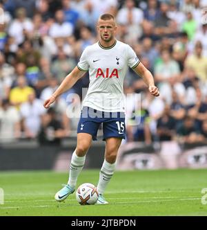 20 août 2022 - Tottenham Hotspur v Wolverhaboton Wanderers - Premier League - Tottenham Hotspur Stadium Eric Dier de Tottenham Hotspur pendant le match de Premier League contre Wolves. Image : Mark pain / Alamy Live News Banque D'Images