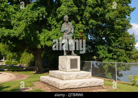 Ottawa, Illinois - États-Unis - 23 août 2022 : tombe et monument pour le fondateur des scouts d'Amérique William D. Boyce, érigé en Banque D'Images