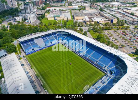 Vue aérienne du stade de football de Montréal Banque D'Images