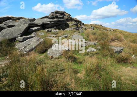 Oke tor, Dartmoor, Devon, Angleterre, Royaume-Uni Banque D'Images