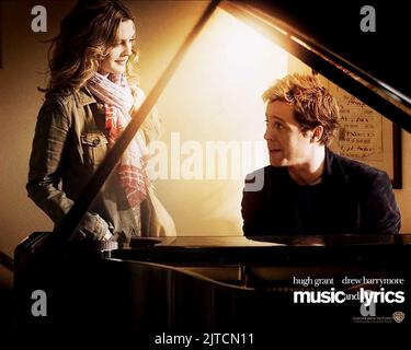 DREW BARRYMORE, HUGH GRANT POSTER, MUSIQUE ET PAROLES, 2007 Banque D'Images