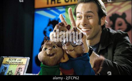 THEODORE, Alvin, Simon, JASON LEE, Alvin et les Chipmunks, 2007 Banque D'Images