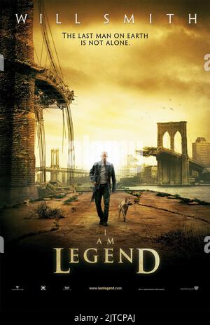 L'AFFICHE DE WILL SMITH, I Am Legend, 2007 Banque D'Images