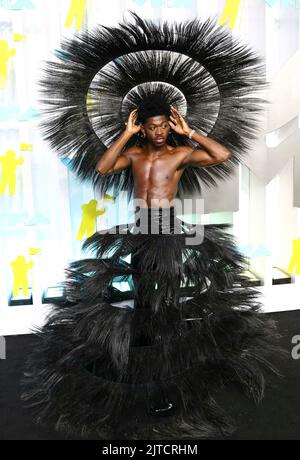 Lil NAS X assiste aux MTV Video Music Awards 2022, VMA, au Prudential Center de Newark, New Jersey, Etats-Unis, le 28 août 2022. Banque D'Images