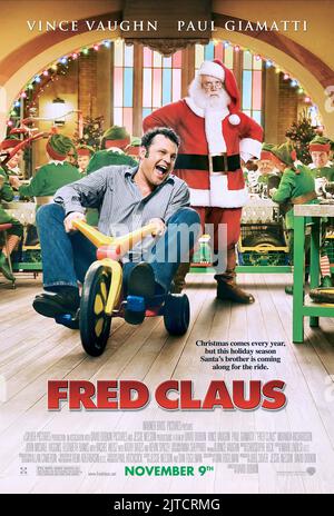 VINCE Vaughn, Paul Giamatti, FRED CLAUS, l'affiche 2007 Banque D'Images