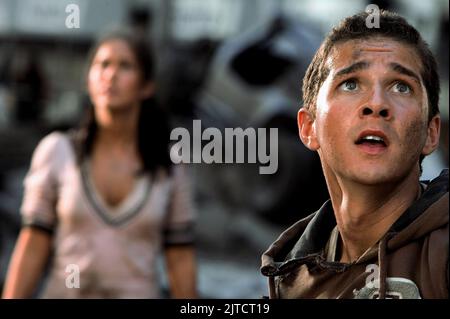 MEGAN FOX, Shia Labeouf, TRANSFORMERS, 2007 Banque D'Images