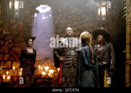 CHOW YUN-FAT, Keira Knightley, Geoffrey Rush, PIRATES OF THE CARIBBEAN : AT WORLD'S END, 2007 Banque D'Images