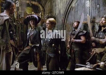 GEOFFREY RUSH, Keira Knightley, PIRATES OF THE CARIBBEAN : AT WORLD'S END, 2007 Banque D'Images