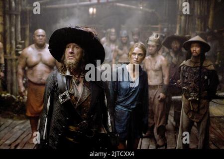 GEOFFREY RUSH, Keira Knightley, PIRATES OF THE CARIBBEAN : AT WORLD'S END, 2007 Banque D'Images