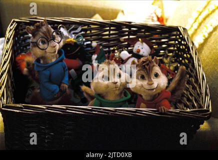 SIMON, Theodore, Alvin, Alvin et les Chipmunks, 2007 Banque D'Images