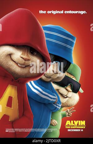 ALVIN, SIMON, Théodore, Alvin et les Chipmunks, 2007 Banque D'Images