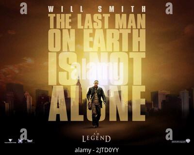 L'AFFICHE DE WILL SMITH, I Am Legend, 2007 Banque D'Images