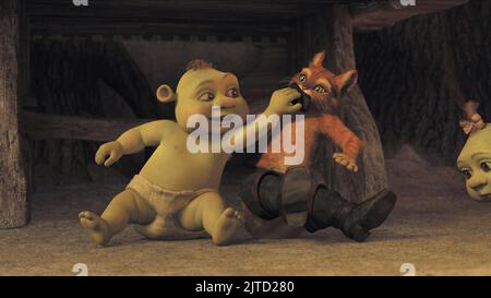 Bébé ogre, le chat botté, Shrek le troisième, 2007 Banque D'Images