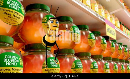 BARRY B. BENSON, Bee Movie, 2007 Banque D'Images