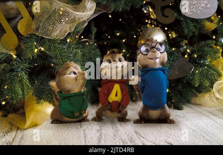 THEODORE,ALVIN,SIMON, Alvin et les Chipmunks, 2007 Banque D'Images