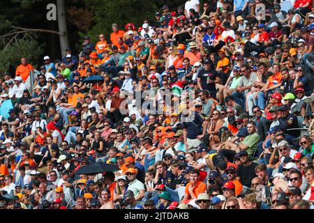 Francorchamps Spa, Belgique. 28th août 2022. Supporters lors DE LA COURSE DE FORMULE 1 ROLEX BELGE GRAND PRIX 2022, Championnat de Formule 1 à Francorchamps - SPA, Belgique, 28 août 2022 crédit: Agence de photo indépendante/Alamy Live News Banque D'Images