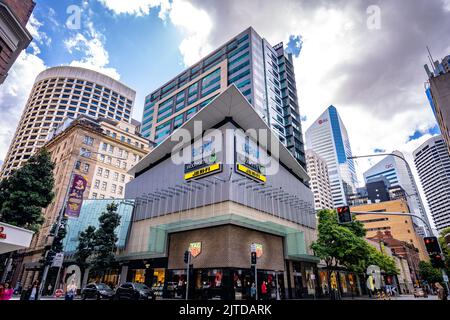 Brisbane, Queensland, Australie - entrée à un centre commercial dans le centre-ville Banque D'Images