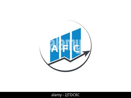 AFC Growth Up Arrow Analytics Monogramme initial lettre a f c logo Design modèle vectoriel lettre logo afc Illustration de Vecteur
