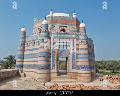 Tombeau de Bibi Jawindi dans UCH Sharif, Punjab, Pakistan Banque D'Images